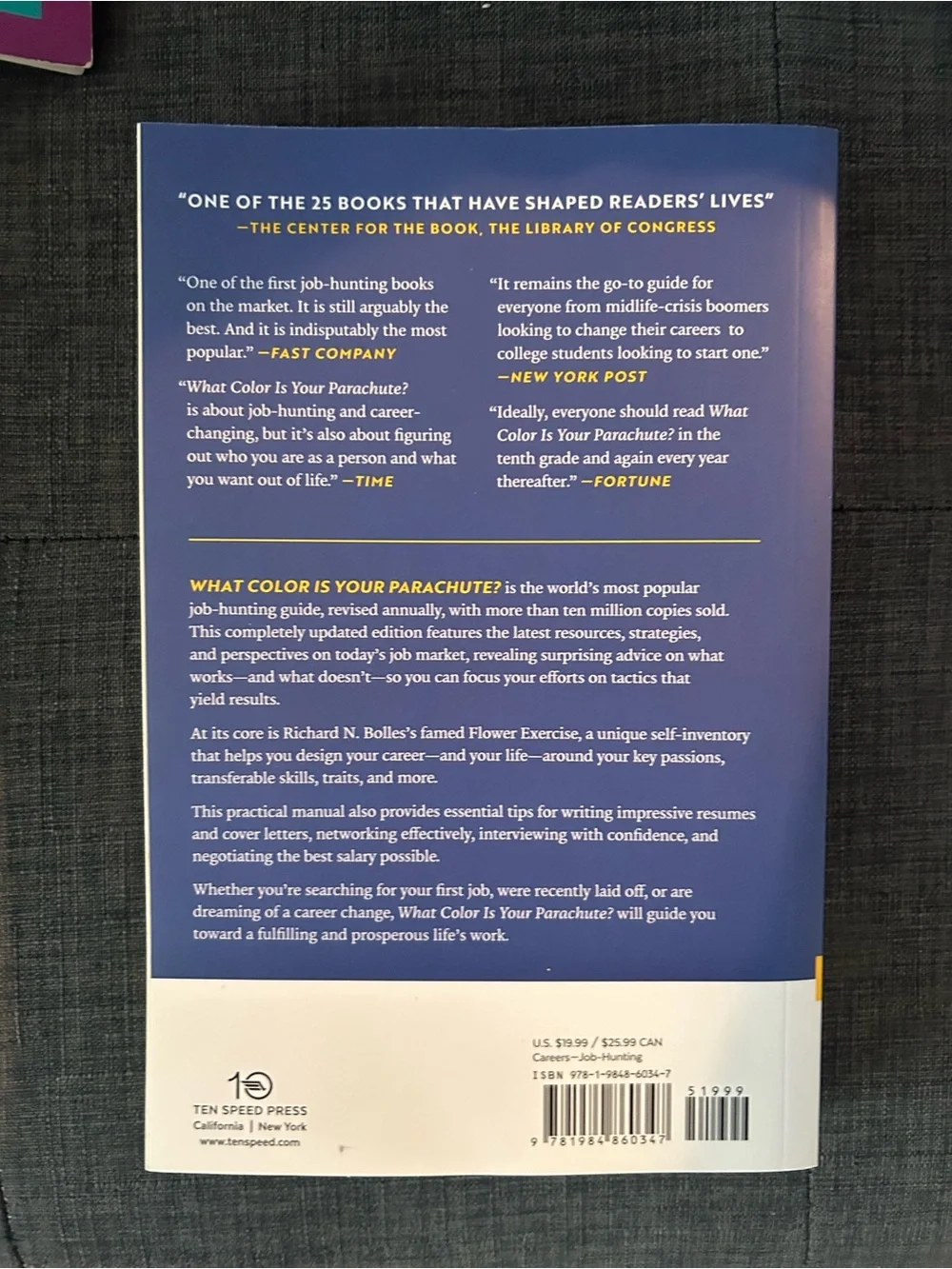What Color Is Your Parachute? 2022 Edition - Bold Blue Cover
